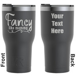 Mom Quotes and Sayings RTIC Tumbler - Black - Engraved Front & Back (Personalized)