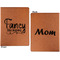 Mom Quotes and Sayings Cognac Leatherette Portfolios with Notepad - Large - Double Sided - Apvl