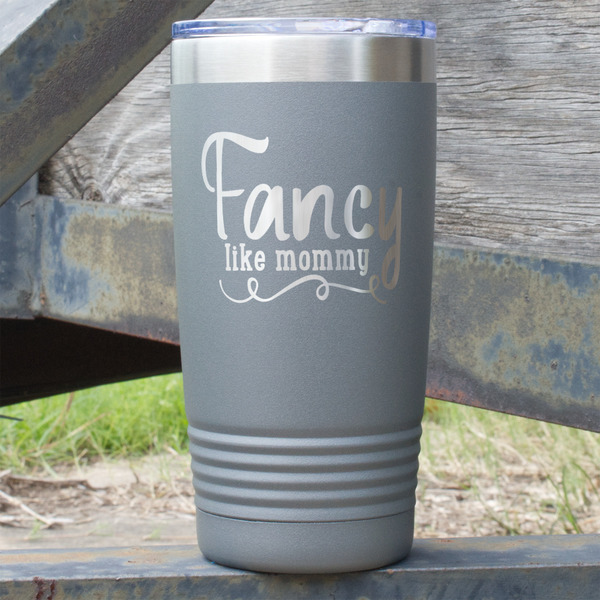 Custom Mom Quotes and Sayings 20 oz Stainless Steel Tumbler - Grey - Double Sided