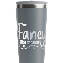 Mom Quotes and Sayings RTIC Everyday Tumbler with Straw - 28oz - Grey - Double-Sided