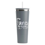 Mom Quotes and Sayings RTIC Everyday Tumbler with Straw - 28oz - Grey - Single-Sided