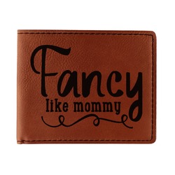 Mom Quotes and Sayings Leatherette Bifold Wallet - Single Sided