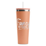 Mom Quotes and Sayings RTIC Everyday Tumbler with Straw - 28oz - Peach - Double-Sided