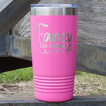 Mom Quotes and Sayings 20 oz Stainless Steel Tumbler - Pink - Double Sided