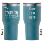 Mom Quotes and Sayings RTIC Tumbler - Dark Teal - Laser Engraved - Double-Sided