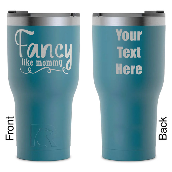 Custom Mom Quotes and Sayings RTIC Tumbler - Dark Teal - Laser Engraved - Double-Sided