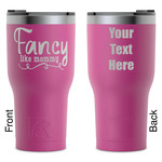 Mom Quotes and Sayings RTIC Tumbler - Magenta - Laser Engraved - Double-Sided