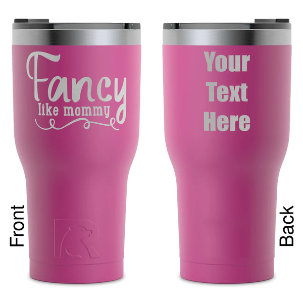 Custom Mom Quotes and Sayings RTIC Tumbler - Magenta - Laser Engraved - Double-Sided