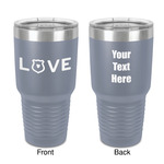 Police Quotes and Sayings 30 oz Stainless Steel Tumbler - Grey - Double-Sided