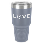 Police Quotes and Sayings 30 oz Stainless Steel Tumbler - Grey - Single-Sided