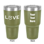 Police Quotes and Sayings 30 oz Stainless Steel Tumbler - Olive - Double-Sided