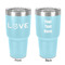 Police Quotes and Sayings 30 oz Stainless Steel Ringneck Tumbler - Teal - Double Sided - Front & Back