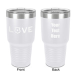 Police Quotes and Sayings 30 oz Stainless Steel Tumbler - White - Double-Sided