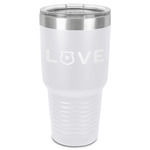 Police Quotes and Sayings 30 oz Stainless Steel Tumbler - White - Single-Sided