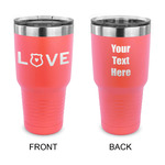 Police Quotes and Sayings 30 oz Stainless Steel Tumbler - Coral - Double Sided