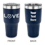 Police Quotes and Sayings 30 oz Stainless Steel Tumbler - Navy - Double Sided