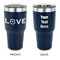 Police Quotes and Sayings 30 oz Stainless Steel Ringneck Tumblers - Navy - Double Sided - APPROVAL