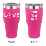 Police Quotes and Sayings 30 oz Stainless Steel Tumbler - Pink - Double Sided