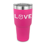 Police Quotes and Sayings 30 oz Stainless Steel Tumbler - Pink - Single Sided