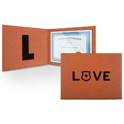 Police Quotes and Sayings Leatherette Certificate Holder - Front and Inside (Personalized)
