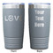 Police Quotes and Sayings Gray Polar Camel Tumbler - 20oz - Double Sided - Approval