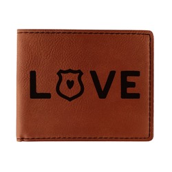 Police Quotes and Sayings Leatherette Bifold Wallet