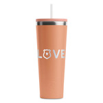 Police Quotes and Sayings RTIC Everyday Tumbler with Straw - 28oz - Peach - Single-Sided