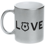 Police Quotes and Sayings Metallic Silver Mug