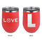 Police Quotes and Sayings Stainless Wine Tumblers - Coral - Double Sided - Approval