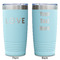 Police Quotes and Sayings Teal Polar Camel Tumbler - 20oz -Double Sided - Approval