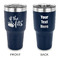 Princess Quotes and Sayings 30 oz Stainless Steel Ringneck Tumblers - Navy - Double Sided - APPROVAL