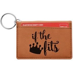 Princess Quotes and Sayings Leatherette Keychain ID Holder - Single Sided
