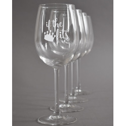Princess Quotes and Sayings Wine Glasses (Set of 4)