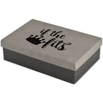 Princess Quotes and Sayings Large Gift Box w/ Engraved Leather Lid