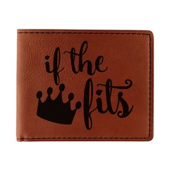 Princess Quotes and Sayings Leatherette Bifold Wallet - Single Sided