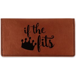 Princess Quotes and Sayings Leatherette Checkbook Holder