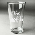 Princess Quotes and Sayings Pint Glass - Engraved