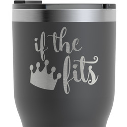 Princess Quotes and Sayings RTIC Tumbler - Black - Engraved Front