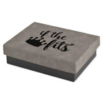 Princess Quotes and Sayings Small Gift Box w/ Engraved Leather Lid