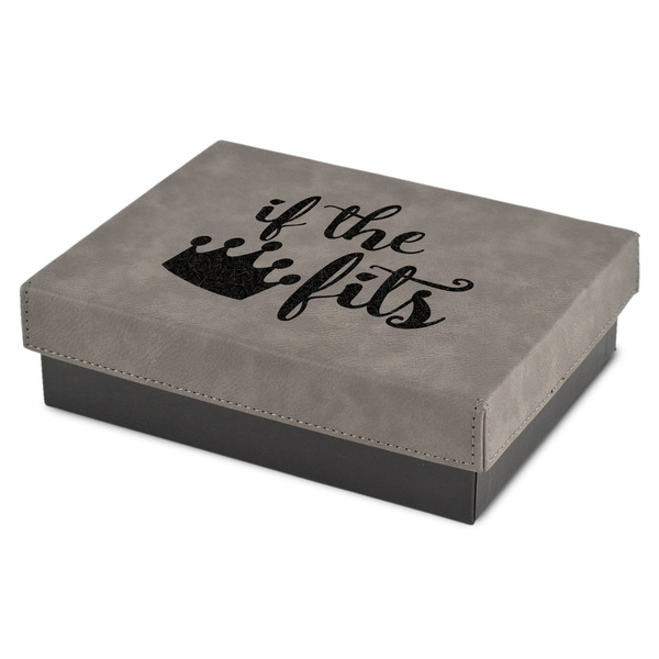 Custom Princess Quotes and Sayings Small Gift Box w/ Engraved Leather Lid