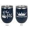 Princess Quotes and Sayings Stainless Wine Tumblers - Navy - Double Sided - Approval