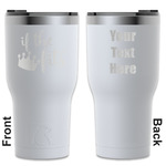 Princess Quotes and Sayings RTIC Tumbler - White - Engraved Front & Back (Personalized)