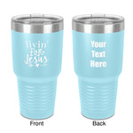 Religious Quotes and Sayings 30 oz Stainless Steel Tumbler - Teal - Double-Sided