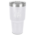 Religious Quotes and Sayings 30 oz Stainless Steel Tumbler - White - Single-Sided