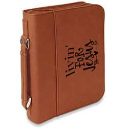 Religious Quotes and Sayings Leatherette Bible Cover with Handle & Zipper - Small - Double Sided