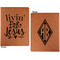 Religious Quotes and Sayings Cognac Leatherette Portfolios with Notepad - Large - Double Sided - Apvl