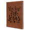 Religious Quotes and Sayings Leatherette Journal - Large - Single Sided - Angle View