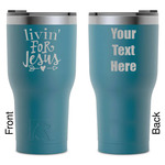 Religious Quotes and Sayings RTIC Tumbler - Dark Teal - Laser Engraved - Double-Sided