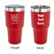 Funny Quotes and Sayings 30 oz Stainless Steel Ringneck Tumblers - Red - Double Sided - APPROVAL