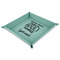 Funny Quotes and Sayings 9" x 9" Teal Leatherette Snap Up Tray - MAIN